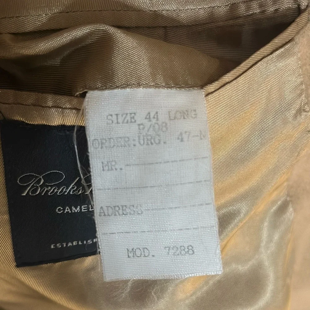 Brooks Brothers Tan and cream wool blend Size: 44 L